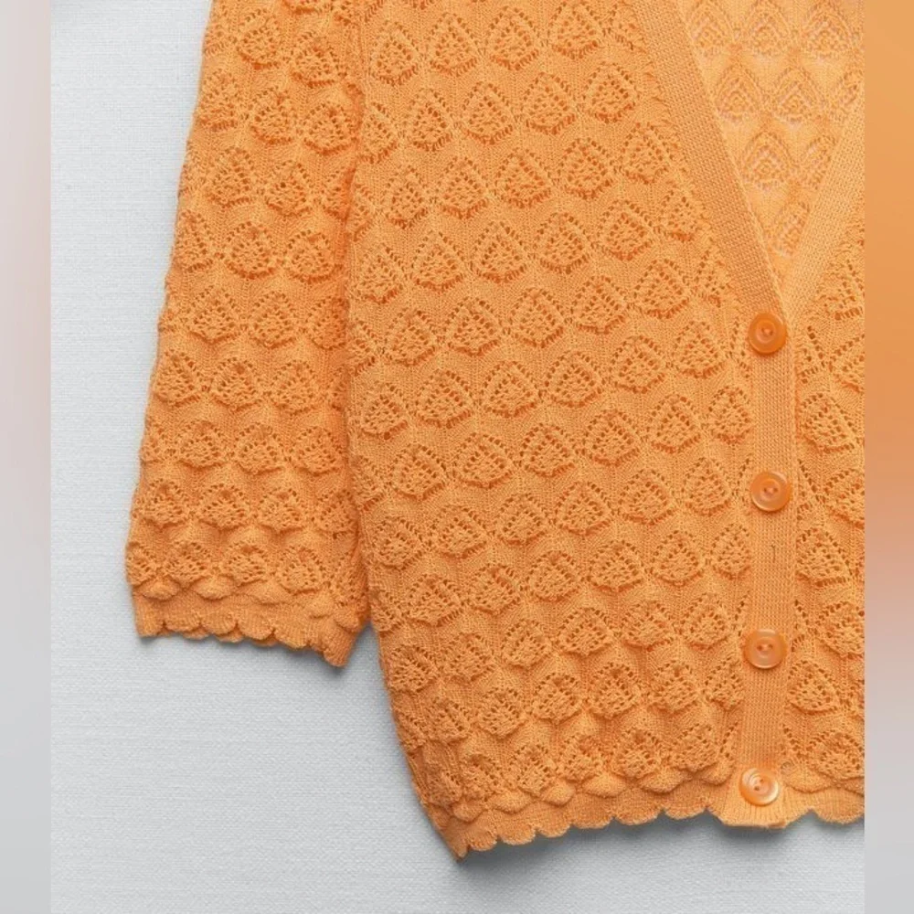 ZARA knit button top 3859/129